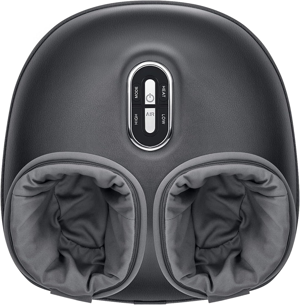Shiatsu Foot Massager with Heat – Deep Kneading & Air Compression for Relaxation & Circulation