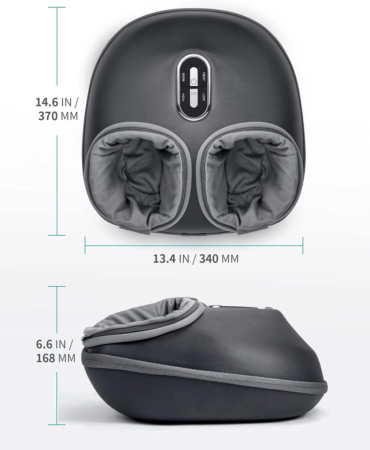 Shiatsu Foot Massager with Heat – Deep Kneading & Air Compression for Relaxation & Circulation