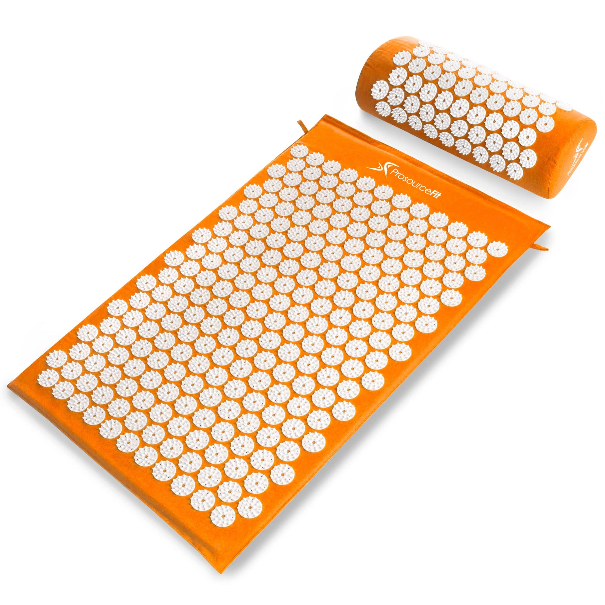 Mat and Pillow Set for Back/Neck Pain Relief and Muscle Relaxation, Large - Gray/Gray