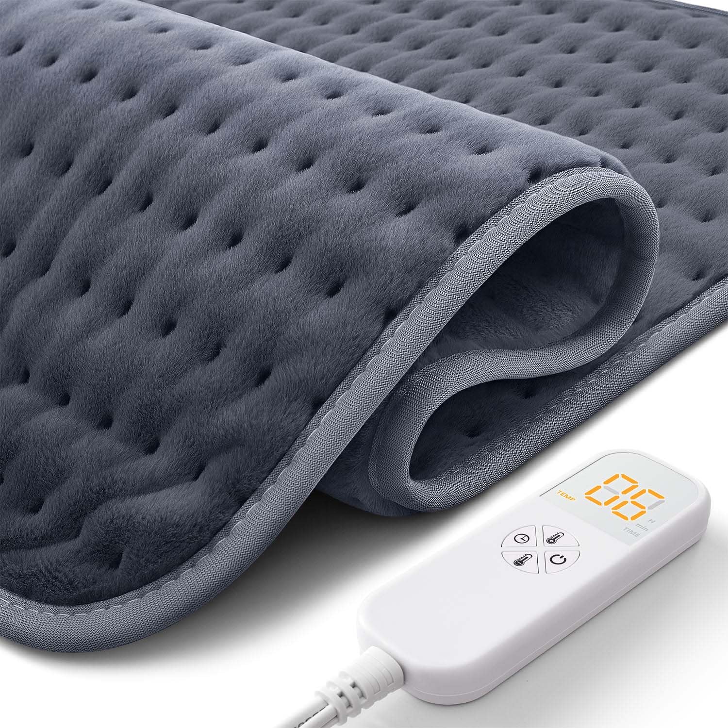 Heating Pad for Back Pain Cramps Relief - Electric Heating Pad for Neck/Shoulder/Muscle Pain - 6 Heat Settings, Auto Off, Moist Heat Options, Machine Washable, Christmas Gifts for Women,Mom,Sister -XL