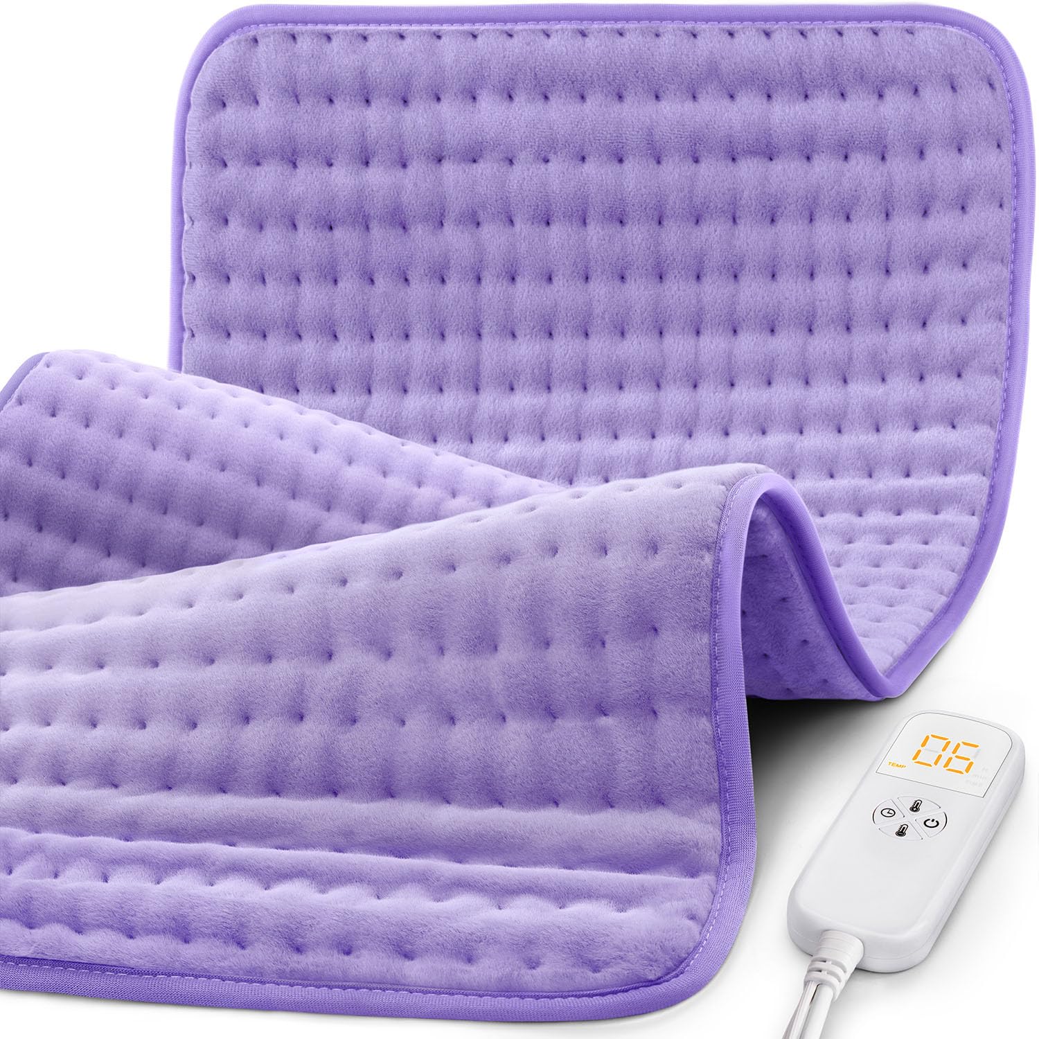 Heating Pad for Back Pain Cramps Relief - Electric Heating Pad for Neck/Shoulder/Muscle Pain - 6 Heat Settings, Auto Off, Moist Heat Options, Machine Washable, Christmas Gifts for Women,Mom,Sister -XL