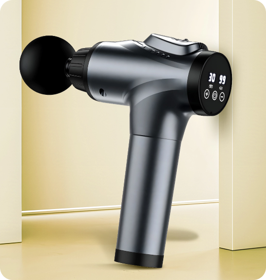 Massage Gun – Handheld Deep Tissue Percussion Massager for Pain Relief, 30 Speeds & 9 Heads